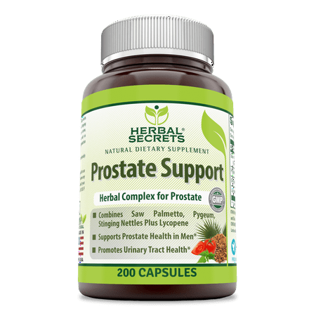 Herbal Secrets Prostate Support 200 Capsules (Best Over The Counter Prostate Supplement)