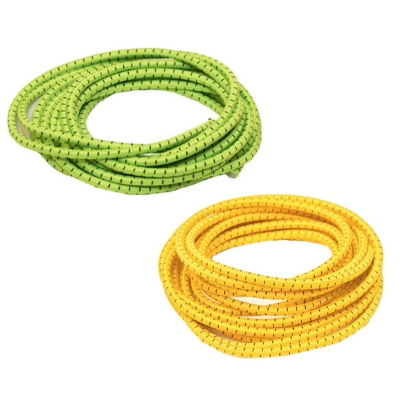 Elastic No Tie Shoelaces for Adults and Children (2-Pack) (47" with End Covers, Orange & Green)