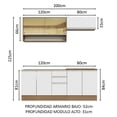 thumbnail image 3 of Cocina Integral Completa Madesa Glamy 200cm con Tarja MB, 3 of 5
