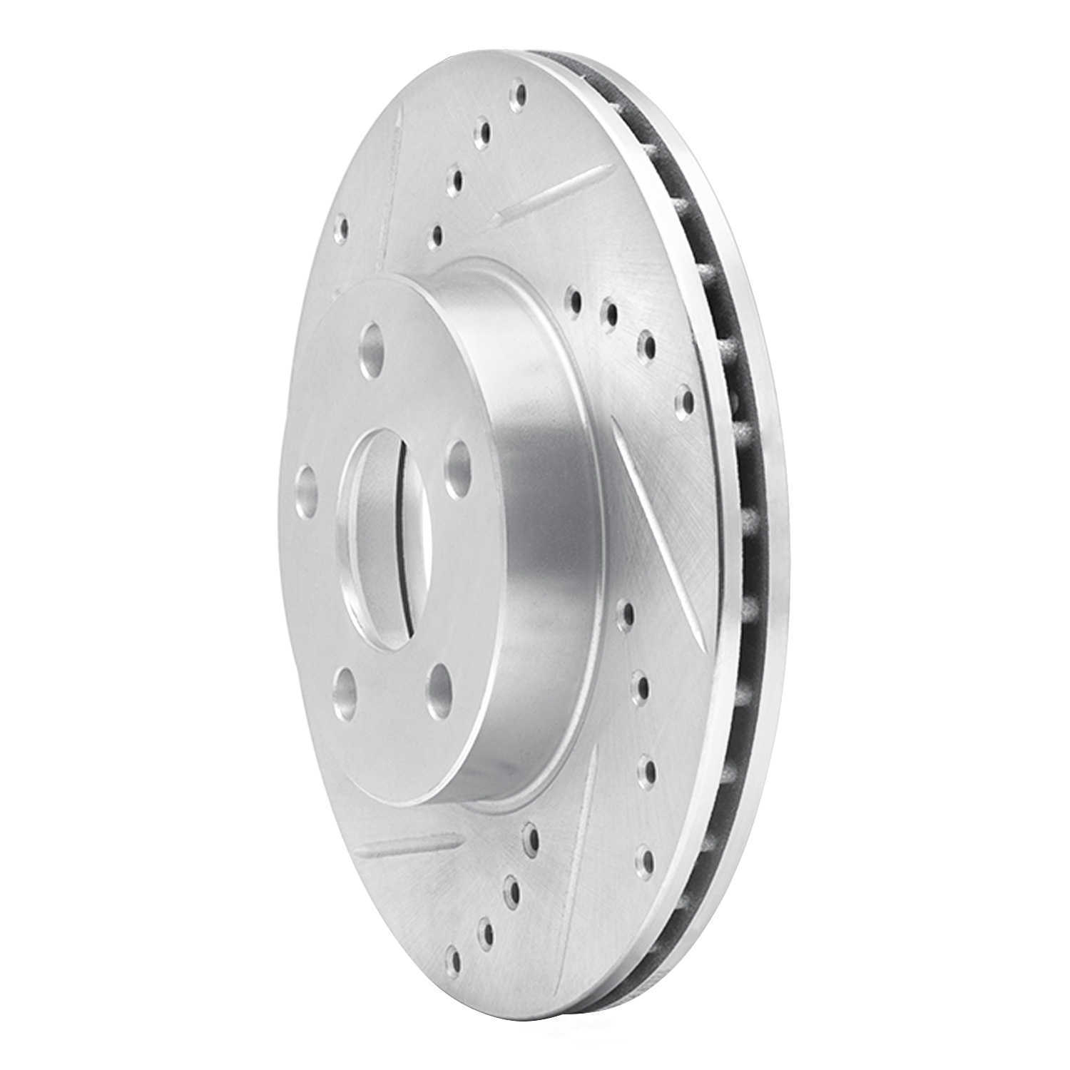 Dynamic Friction Company 631-52007L DFC Brake Rotor - Drilled And Slotted - Silver