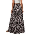 thumbnail image 3 of Summer Maxi Skirts for Women 2025 Fashion Boho Long Skirt Trendy Floral High Waist A Line Beach Skirt Vacation Outfit, 3 of 3