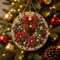thumbnail image 7 of Christmas Pearl Diamond Art Suncatcher Kit for Adults, DIY Pearl Diamond Painting Hanging Ornament, Mixed Pearl Bead Craft, Xmas Holiday Decor Gift for Window, Tree & Wall, 7 of 7