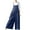 Navy1, variant on Womens Plus Size Strap Overalls Cotton Linen Spaghetti Straps Bodysuit Baggy Wide Leg Casual Rompers