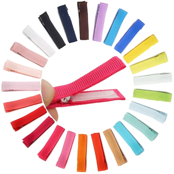 TUWAFE Infants, Baby Girls, Toddlers and Kids Alligator Hair Clips, Assorted, 40 ct