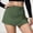 *Green, variant on ClodeEU Women's Denim Shorts with Side Tie and Button ,Casual Fashion Jean Shorts White,Womens Plus 32