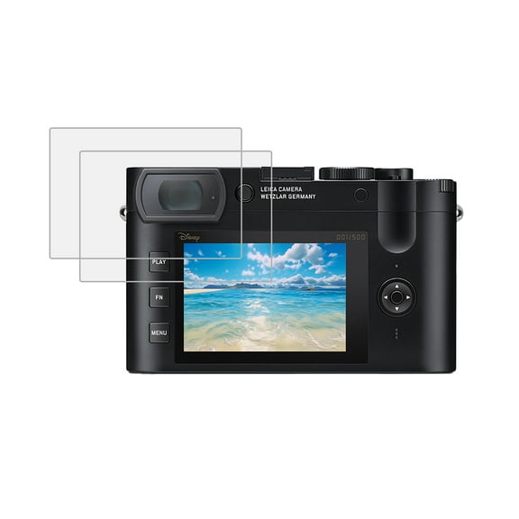KIQ 2 Pack CLEAR Tempered Glass Screen Protector Compatible with Leica Q Q1 Q2 Q3