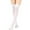 White, variant on HNMKIU Womens Long Socks Bowknot Pure Color Thigh High Stockings for Festivals and Christmas Celebrations,Size One Size
