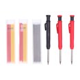 thumbnail image 3 of Solid Carpenter Pencil Set , Deep Hole Mechanical Pencil Solid Carpenter Pencil Refills with Refill Long Nosed Deep Hole Mechanical Marker Marking Tool, 3 of 9