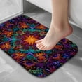 thumbnail image 5 of 1pc Abstract Mandala Absorbent Non-Slip Bathroom Thickened Flannel Rug Decor,Soft,Quick Drying,Suitable For Indoor/outdoor Use,Bathrooms,Bedrooms,Kitchens,Terrace,Laundry Rooms,16"x24", 5 of 7