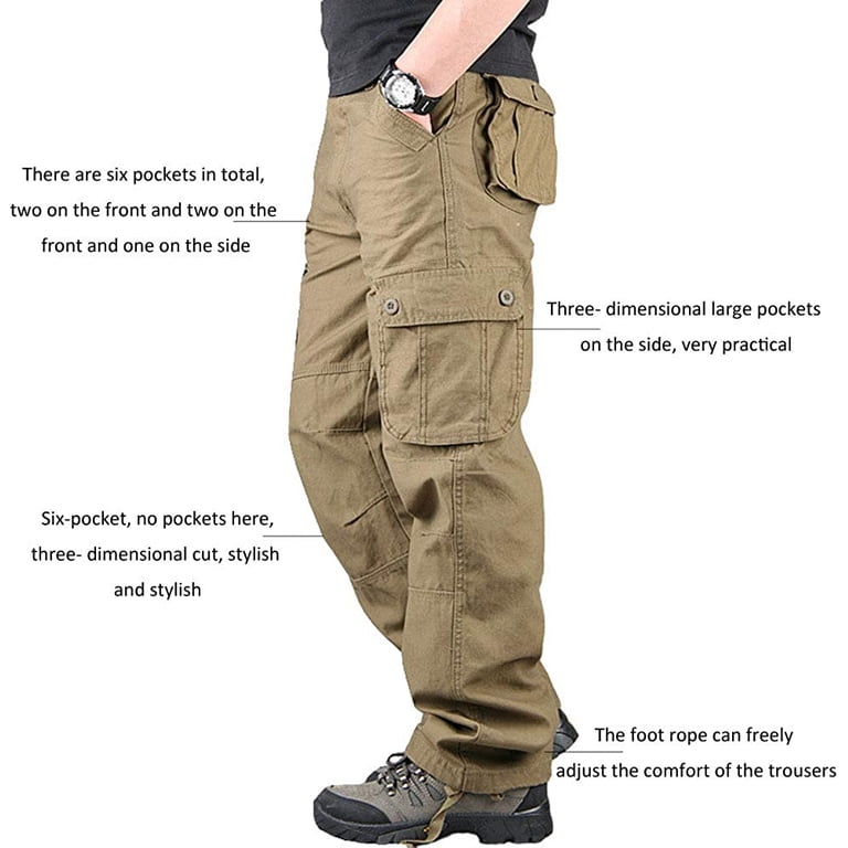TOMITANY Men's Tactical Lightweight Cargo Hiking Pants with 6