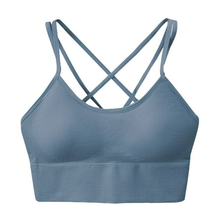 Blphud Woman Lingerie Clearance Trendy Lingerie for Women Sports Bras for Women Womens Bras Push Up Underwire Women s Sports Plus Size Thin Shockproof Running Yoga Bras Bra Grey M