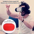 thumbnail image 3 of Cubierta de auriculares de silicona VR Auriculares anti-arañazos Protector Flexible Almacenamiento Shell Gamers Regalos Reemplazo para Oculus Quest 2 Red AweSitey EL005809-03, 3 of 7