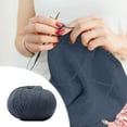 thumbnail image 5 of Fall Decor Qwtwty Wool Hand-woven Medium Coarse Scarf Hat Overcoat Wool Merinoss Wool Wool Cashmeres Yarn, 5 of 5