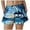 Blue, variant on Women Board Shorts Hawaiian Tropical Print Beach Swim Shorts with Pockets (Navy, S)