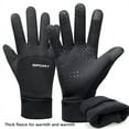 thumbnail image 5 of Windproof and Waterproof Outdoor Gloves, Touch Screen, Thumb and Index Finger Fingertips, Warm Gloves for Running, Cycling (black,XL), 5 of 7