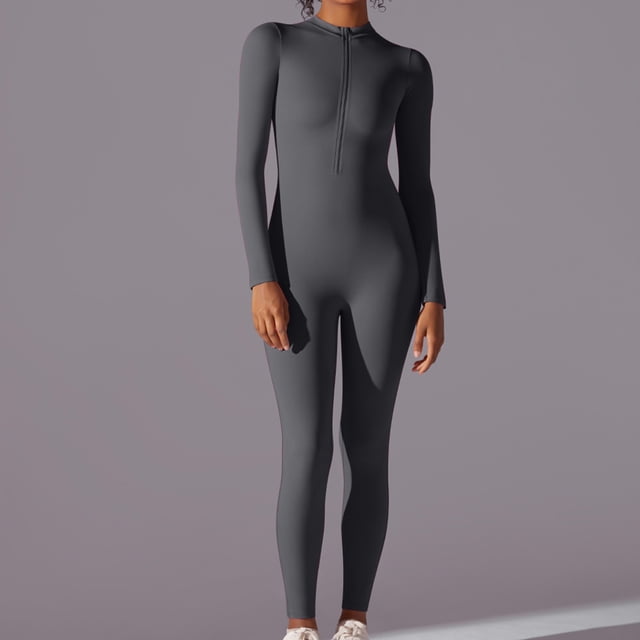 LSLJS Combinaison Pantalon de Yoga pour Femmes d'Été, Décontractée, Ajustée, Respirante, Confortable, pour l'Exercice, Couleur Unie, une Pièce