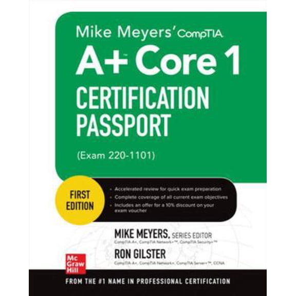 Pre-Owned Mike Meyers' Comptia A Core 1 Certification Passport (Exam 220-1101) (Paperback) 126460565X 9781264605651