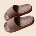 thumbnail image 6 of Xfvqtps Shower Shoes for Womens and Mens Slide Open Toe Non Slip Thick Soft Sole Lightweight Solid Color Indoor Beach EVA Slipper Coffee, 6 of 6