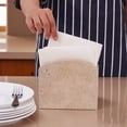 thumbnail image 5 of Radicaln Marble Napkin Holder 5.5 inch Handmade Travertine Napkin Holder for Table - Stone Paper Napkins Organizer for Kitchen Countertop & Bathroom Décor, 5 of 6
