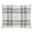 thumbnail image 3 of VHC Brands Plaid Standard Sham, Black, 21x28, 3 of 5