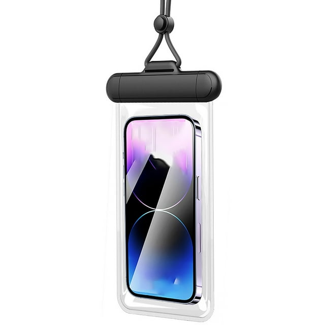Pochette Transparente pour Téléphone pour Natation Plongée Rafting Activités de Plein Air Compatible Écran Tactile Sangle de Cou