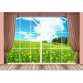 thumbnail image 3 of Idea4wall 4pcs Vies from French Window Peel and Stick Wallpaper Removable Wall Murals Large Wall Stickers for Home Decoration, 66"x24", 3 of 4