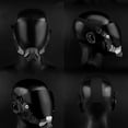 thumbnail image 4 of Casco de máscara Cyberpunk para adultos, máscaras futuristas Techwear, Halloween, vacaciones, fiesta, cosplay, accesorios de disfraz, negro, lente antivaho, 4 of 5