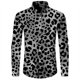 thumbnail image 1 of Camisa elegante para hombre con estampado de leopardo en 3D cuello vuelto botones manga larga ropa de calle vintage para hombre y mujer camisetas, 1 of 6