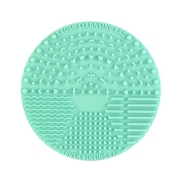 EeaseCA Round Cleaning Tool Makeup Brushes Cleaning Pads Brushes Scrubber Cleaning Pad Light Green