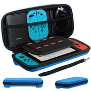 TSV Travel Carrying Case Switch Hard Shell Case with 8/10 Card Slots Full Protection Fit For Nintendo Switch/Switch Lite Console
