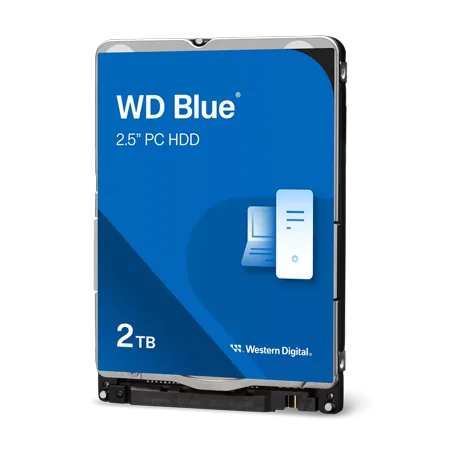 Western Digital 2TB WD Blue PC Mobile Hard Drive, 2.5" Internal Hard Drive HDD, 5400 RPM, 128MB Cache - WD20SPZX