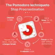 Conchstar 60 Minute Visual Timer for Kids, Countdown Timer for Classroom & Kitchen, Desk Timer for Study, Time Manager Tool for Kids with Fruit Pattern (Orange)