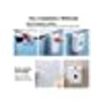 thumbnail image 3 of Kitchen Cabinet Door Wall Hanging Mounted Plastic Trash Bin with Lid Lid(White), 3 of 5