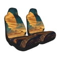 thumbnail image 2 of Salouo Sunset Desert Journey Pattern Car Seat Covers,Universal Car Seat Protectors Easy to Install Car Cover Car Accessories Auto/rucks/Van/SUV-2 PCS, 2 of 9