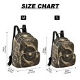 thumbnail image 3 of JIALIOU Mini Backpack Purse for Women Quilted Casual Daypack Small Travel Shoulder Bag, Abstract Coffee Geometric, 3 of 7