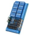 thumbnail image 2 of Módulo de relé PLC Mini Pro de 8 canales CC 12 V, placa de interruptor con temporizador de retardo para Arduino., 2 of 9