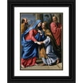thumbnail image 1 of Philippe de Champaigne 19x24 Black Ornate Framed Double Matted Museum Art Print Titled: The Visitation (1643-48), 1 of 5