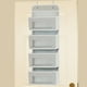 thumbnail image 4 of Bolsillo de almacenamiento Organizador De Armarios De La Puerta 4 Bolsillos Ropa De Pared Colgada De Pared Para Baño Baño Gris Gris Magideal Bolsillo de almacenamiento, 4 of 6
