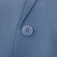 thumbnail image 7 of i·FineLong Men's Light Blue-Gray 3-Piece Suit Set - Smart Casual Business Gathering/Evening Event Outfit (Jacket+Vest+Pants), 7 of 7