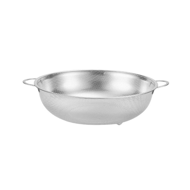 Escurridor de escurridor de acero inoxidable, colador de frutas y verduras, escurridor con/sin asa, herramientas de almacenamiento de cocina