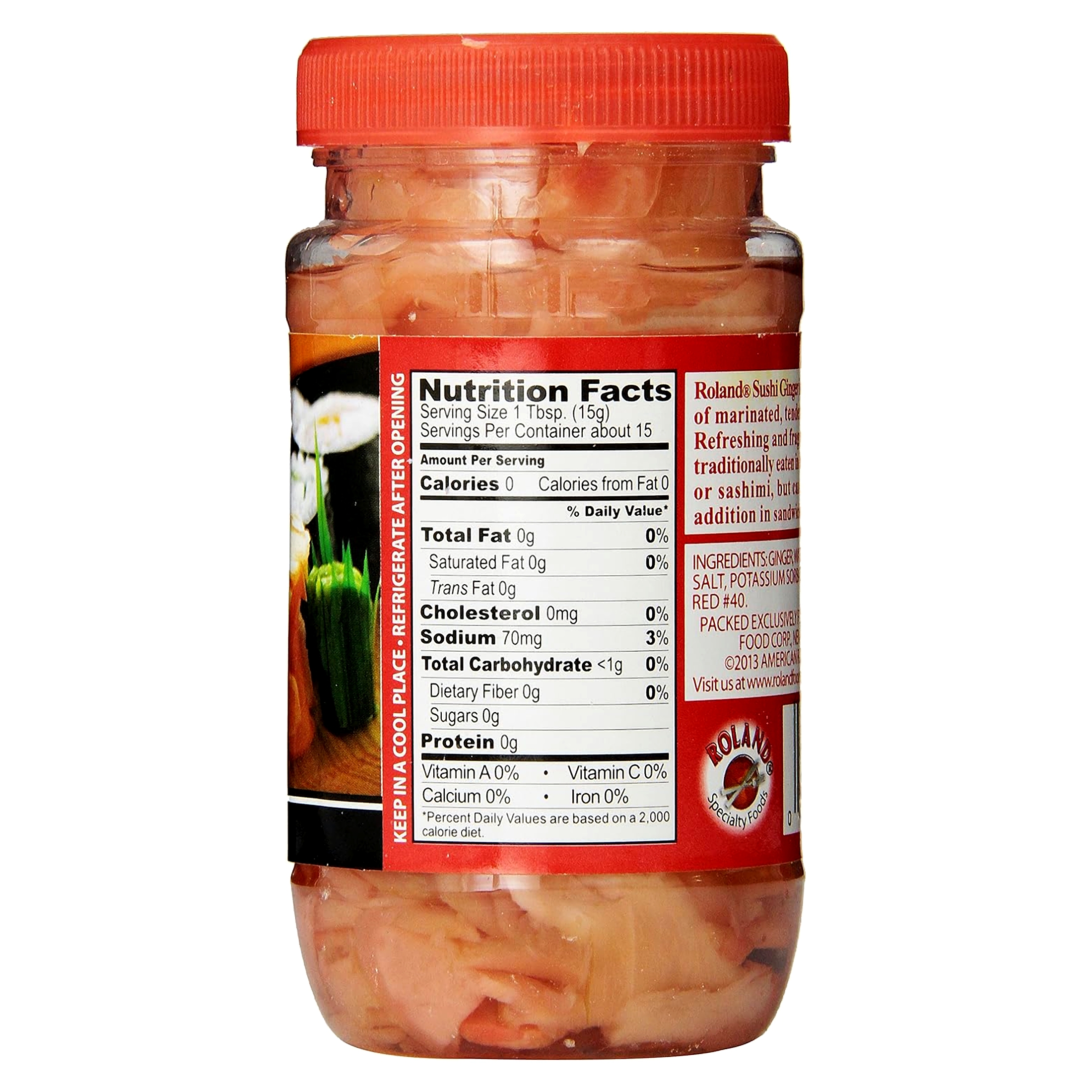 (3 pack) Roland Sushi Ginger, Sliced, 8 oz