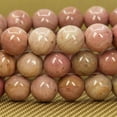 thumbnail image 3 of Angelstones Natural Pink Rhodonite Genuine Semi-Precious Gemstones Healing 10mm Beaded Stretch Bracelet 7" Unisex, 3 of 4