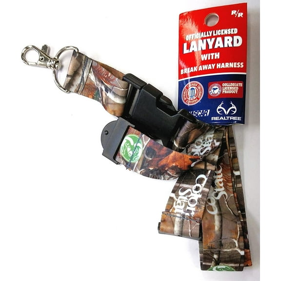 Colorado State University Rams Camo Lanyard Keychain Double Sided Breakaway Safety Design Adult 18 Inch