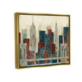 thumbnail image 3 of Stupell Industries Urban City Bridge Architecture Painting Metallic Gold Floating Framed Canvas Print Wall Art, Design by Cloverfield & Co., 3 of 6