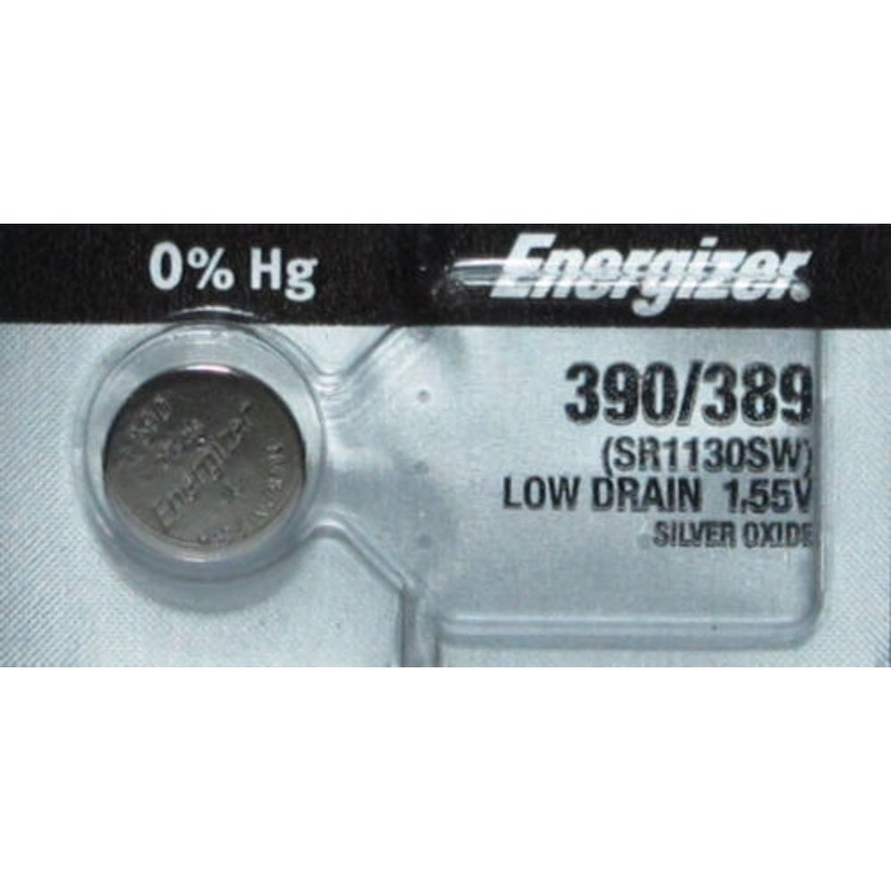 Energizer 390 SR1130SW 1.55V Silver Oxide Button Cell Battery - Walmart ...