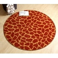 thumbnail image 2 of Furnishmyplace Giraffe On Stilts Area Rug for Living Room, Dining Room, Kids 2' Round, 2 of 5