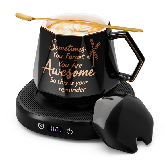 Calentador inteligente para taza de café Bsigo, 4 temperaturas, apagado automático de 8 h, set