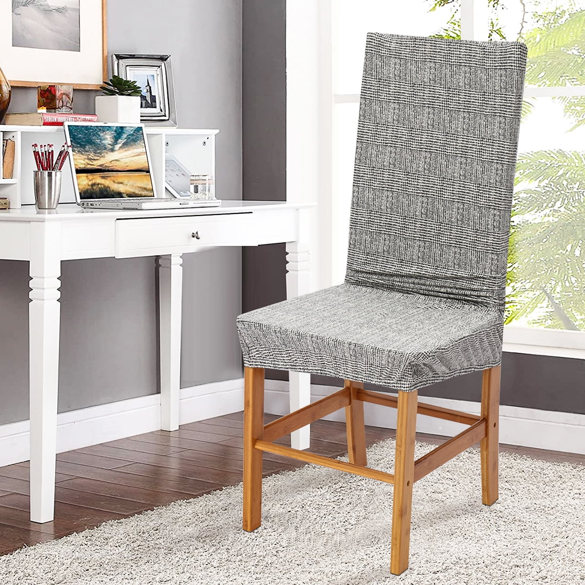 Soft Stretch Chair Covers Home Office Swivel Chairs Seat Slipcover Multi Pattern