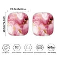 thumbnail image 4 of FOR U DESIGNS Pink Marble Print Car Sun Shade 2 Packs Foldable Windshield Sunshade for Car SUV Truck Universal Auto Accessories Keep Vehicle Cool Glare Max UV Rays, 4 of 5