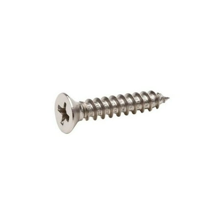 

Midwest Fastener 19310191 Screw - Wood Flat Head Phillips #6 x 1-1/2 - Zinc 100pk